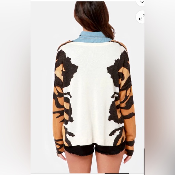 Mink Pink Tiger Print Sweater - Picture 4 of 6